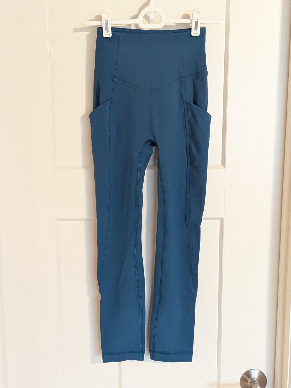 Lululemon All The Right Places HR Leggings with Pockets - Dark Teal Blue sz 0